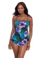 Floral Aura Bandeau Hankini