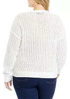 Plus Open Stitch Sweater