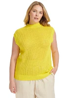 Plus Sweater Knit Tank Top