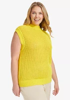 Plus Sweater Knit Tank Top