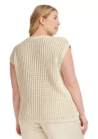 Plus Open Stitch Sweater