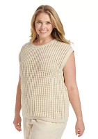 Plus Open Stitch Sweater