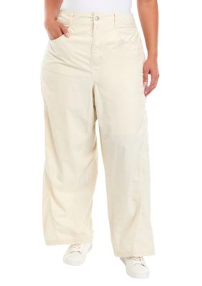 Plus High Rise Clean Cargo Pants