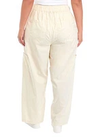 Plus High Rise Clean Cargo Pants