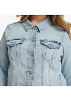 Plus Denim Trucker Jacket