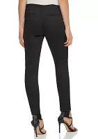 Slim Leg Pull On Ponte Pants