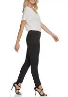 Slim Leg Pull On Ponte Pants