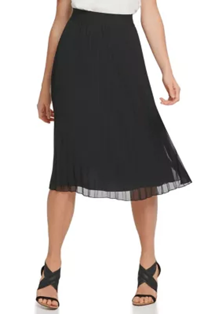 Foundation Pull On Pleated Skirt