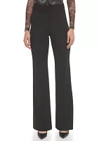 Women's High Rise Wide Leg Career Pants