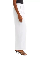 Women's Wide Leg Drapey Twill Pants