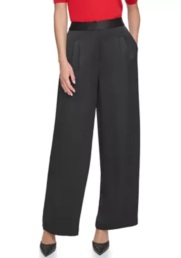 Women's Pleated Wide Leg Pants