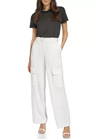 Women's Cargo Wide Leg Pants