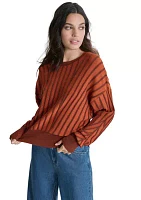 Women's Long Sleeve Ribbed Dolman Sweater