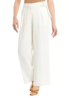 Women's Textured Wide Leg Pants