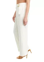 Women's Textured Wide Leg Pants