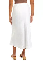 Women's Linen Midi Skirt