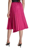 Women's Asymmetric Pleated Skirt