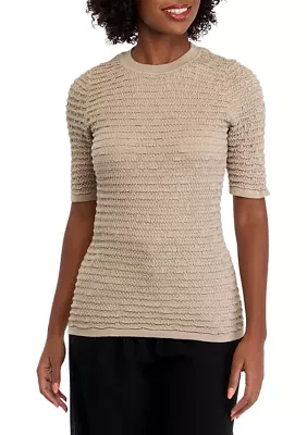 Women's Textured Knit Sweater