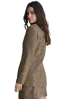 Women's Sequin Menswear Blazer