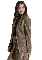 Women's Sequin Menswear Blazer