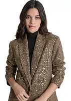 Women's Sequin Menswear Blazer