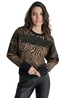 Women's Long Sleeve Animal Sweater