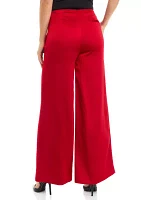 Women's Wide Leg Satin Pants