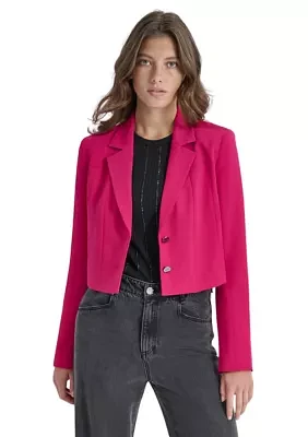 Women's Long Sleeve Two Button Notch Collar Blazer