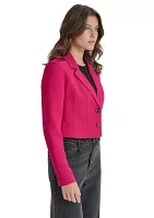 Women's Long Sleeve Two Button Notch Collar Blazer