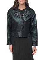 Women's Stud Trim Moto Jacket