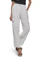 Women's Satin Cargo Pants