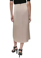 Women's Satin Cargo Skirt