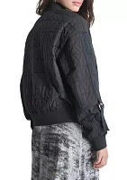 Women's Quilted Bomber Jacket