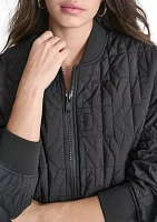 Women's Quilted Bomber Jacket