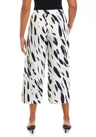 Women's Wave Print Linen Pants