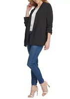 Foundation Long Sleeve Open Front Jacket with Pockets