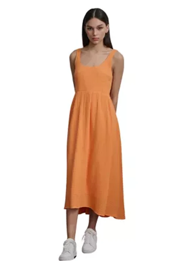 Compare Women's Sleeveless Empire Gauze Midi Dress | Hamilton Place