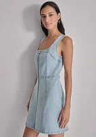 Women's Sleeveless Zip Front Denim Dress