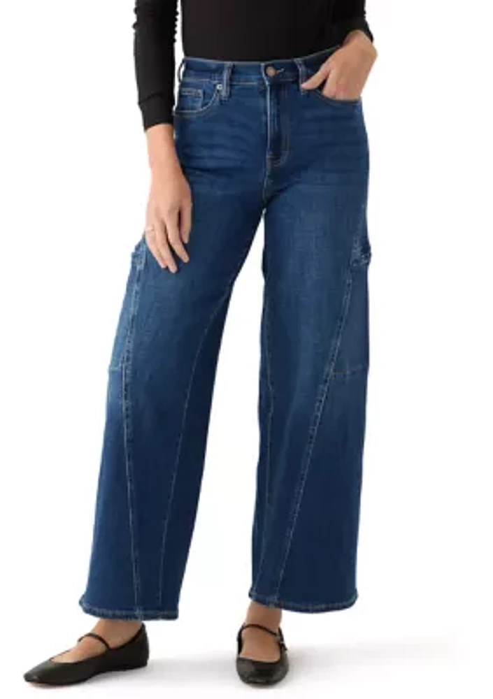 Women's Wide Leg Cargo Jeans