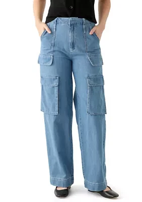 Women's Wide Leg Cargo Jeans