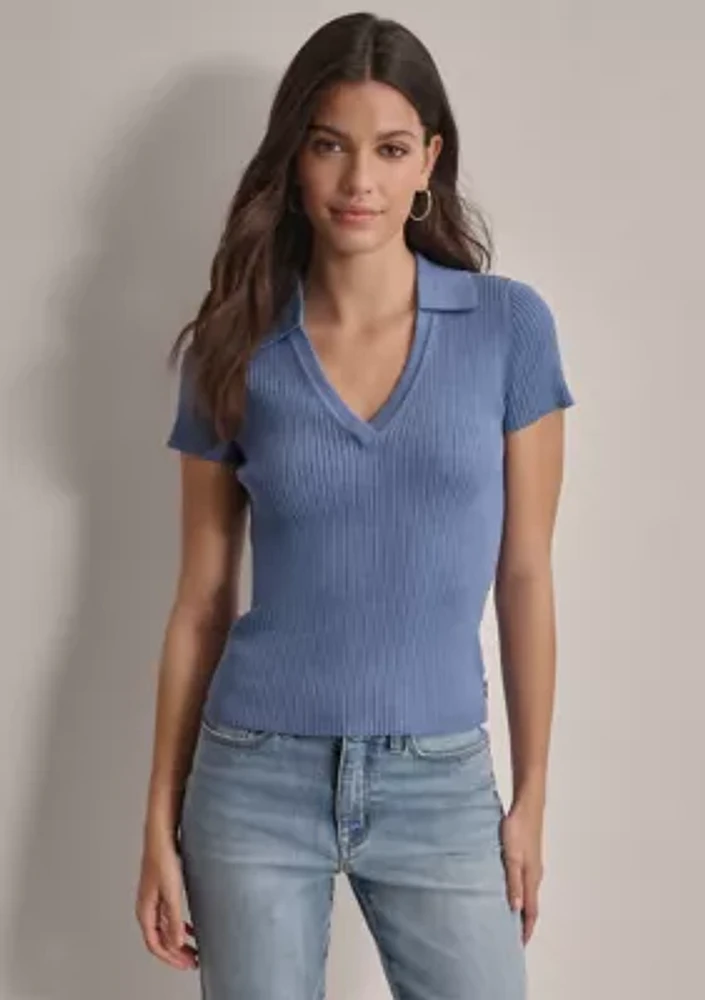 Women's Ribbed Knit Top