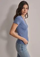 Women's Ribbed Knit Top