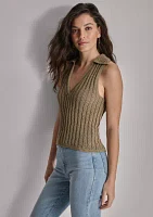 Women's Sleeveless Cotton Linen Sweater