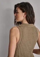 Women's Sleeveless Cotton Linen Sweater