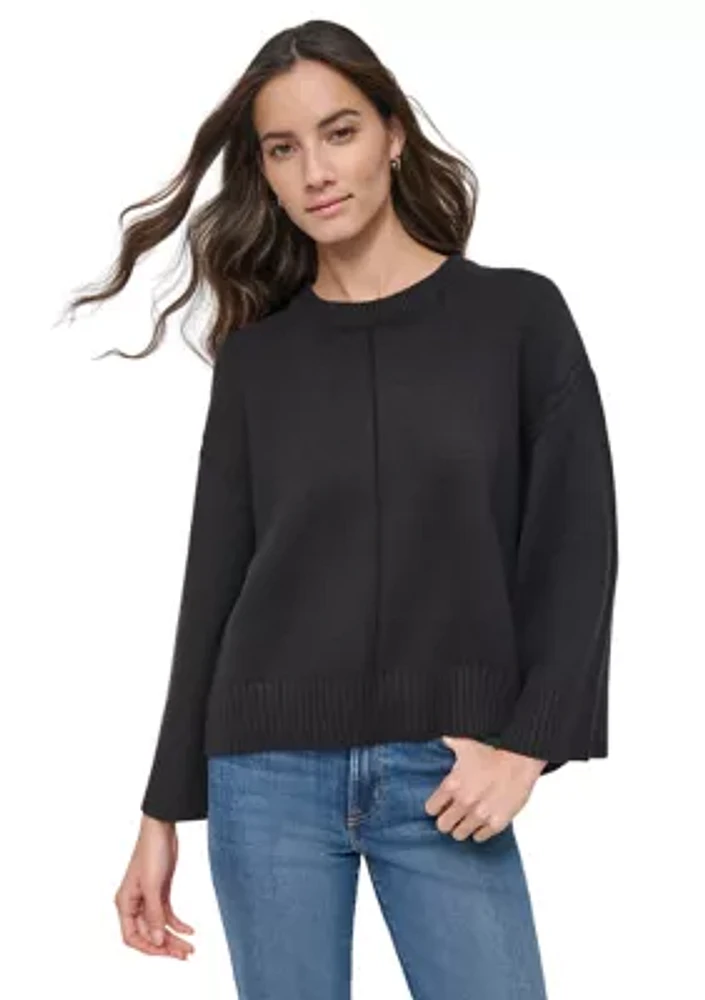 Women's Long Sleeve Crew Neck Sweater