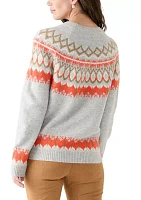 Women's Fair Isle Crew Neck Sweater