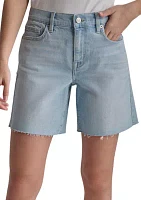 Women's High Rise Mid Denim Shorts