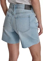 Women's High Rise Mid Denim Shorts