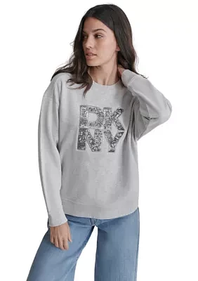 Women's Long Sleeve Shine Logo Sweatshirt