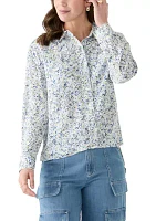 Women's Long Sleeve Floral Shirt